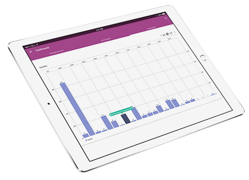 MyOdoo Odoo Mobile app Illustration de l'application MyOdoo sur un Ipad